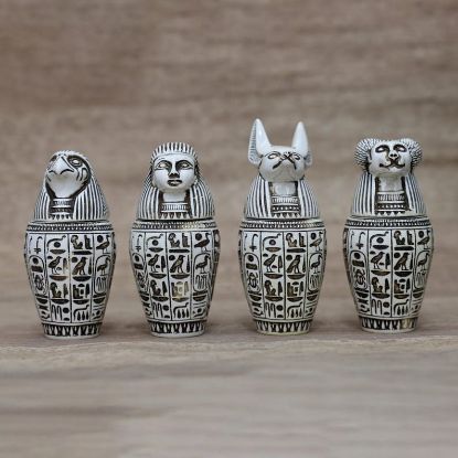 Picture of Decorated Big Canopic Jar Set